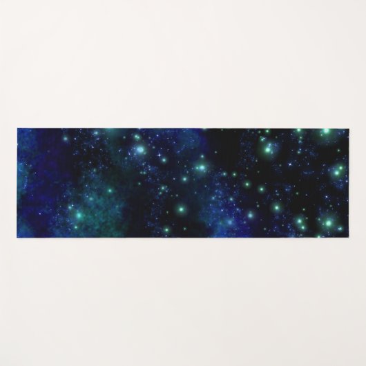Calming Blue Galaxy Yogamat (Voorkant (horizontaal))