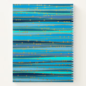 Calming Blue Zen | Gepersonaliseerde spiraal Notitieboek (Achterkant)