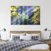 Calming Foggy Forest of Fall Canvas Afdruk (Insitu (Slaapkamer))