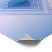 Calming Gradient Diamond - Geometrische Abstracte Poster (Hoek)