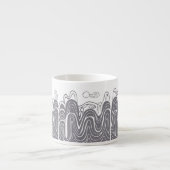 Calming Mountain Uitzicht Espresso Cup Espresso Kop (Voorkant)