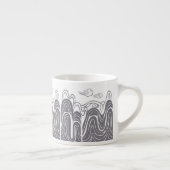 Calming Mountain Uitzicht Espresso Cup Espresso Kop (Rechts)
