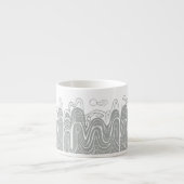 Calming Mountain-Uitzicht Espresso Kop (Voorkant)