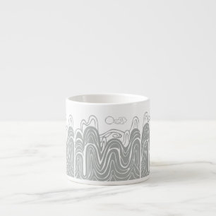 Calming Mountain-Uitzicht Espresso Kop