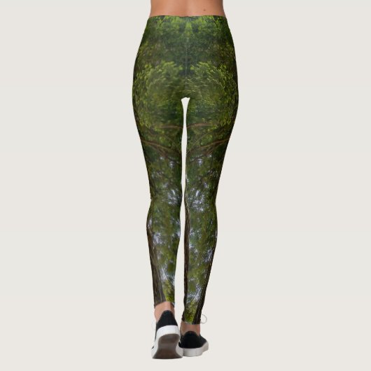 Calming Natuur Sequoia Foto Legging (Achterkant)