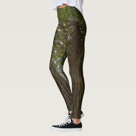 Calming Natuur Sequoia Foto Legging (Links)