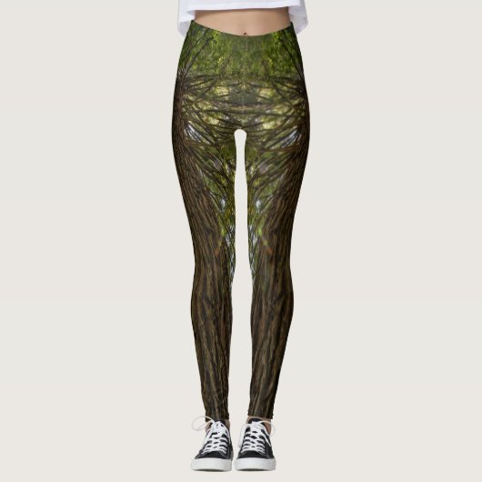 Calming Natuur Sequoia Foto Legging (Voorkant)
