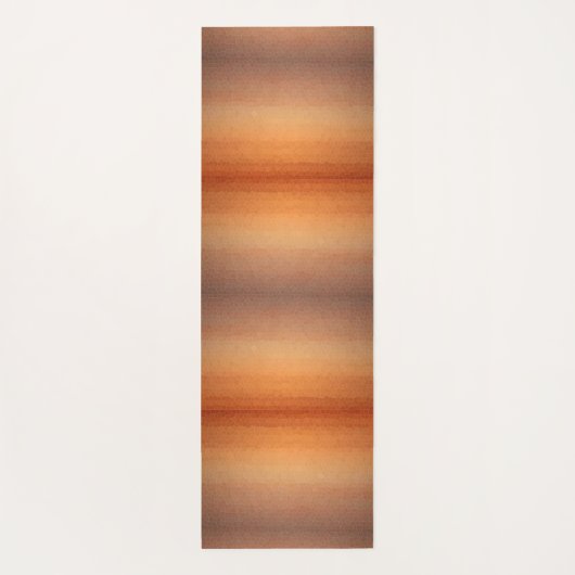 Calming Ombre Gradient Oranje Sunset Mosaic Kijk Yogamat (Achterkant)