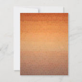 Calming Ombre Gradient Oranje Sunset Mosaic Notitiekaartje (Achterkant)