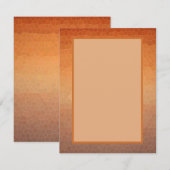 Calming Ombre Gradient Oranje Sunset Mosaic Notitiekaartje (Voorkant / Achterkant)