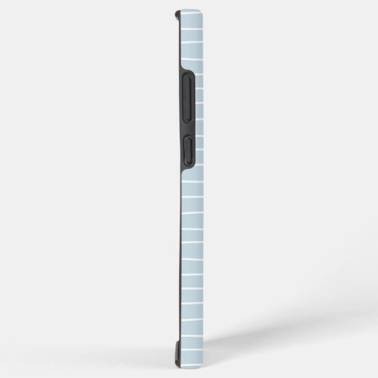 Calming Pastel Blue Ocean Waves Geometric Linear Samsung Galaxy Hoesje (Rechterkant)