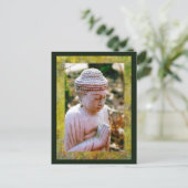 Calming Praying Buddha Briefkaart (Staand voorkant)
