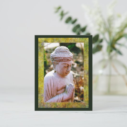Calming Praying Buddha Briefkaart (Staand voorkant)
