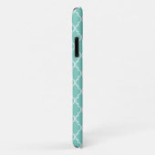 Calming & vreedzaam patroon: Mint, White Quatrefoi Case-Mate iPhone Case (Achterkant/rechts)