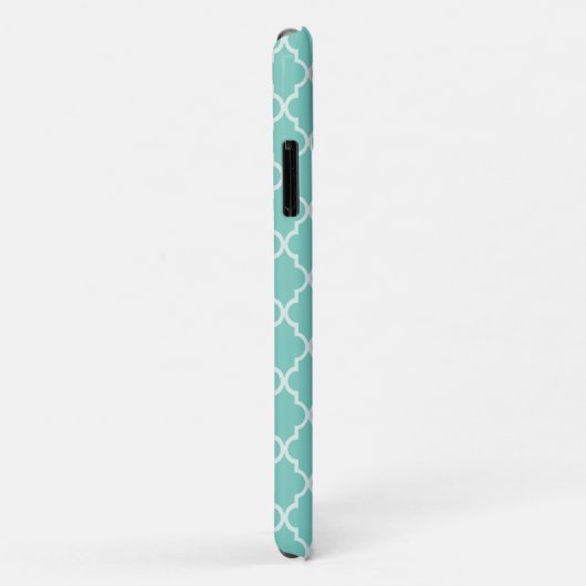 Calming & vreedzaam patroon: Mint, White Quatrefoi Case-Mate iPhone Case (Achterkant/rechts)