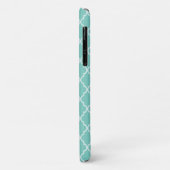 Calming & vreedzaam patroon: Mint, White Quatrefoi Case-Mate iPhone Case (Achterkant/links)