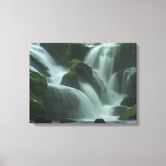 Calming waterval canvas afdruk (Voorkant)