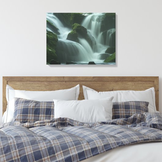Calming waterval canvas afdruk (Insitu (Slaapkamer))