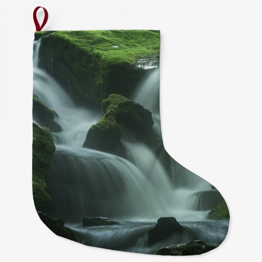 Calming waterval grote kerstsok (Voorkant)