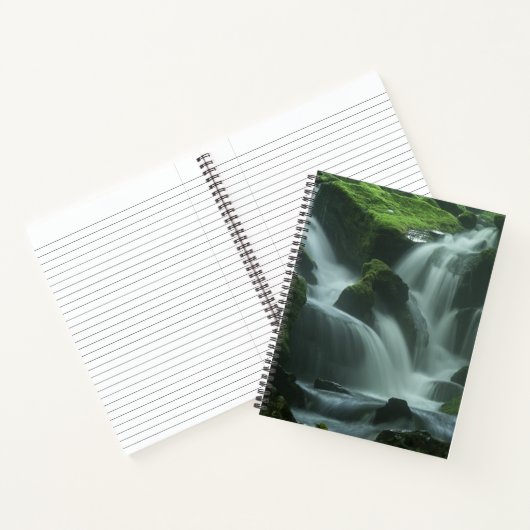 Calming waterval notitieboek (Binnen)