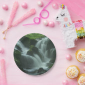 Calming waterval papieren bordje (Feest)