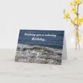 Calming Waves Birthday Card Kaart (Gele Bloem)