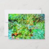 Calming yellow abstract invitation,Yellow abstract Kaart (Voorkant)