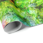 Calming yellow abstract Wrapping Paper,Relaxed art Cadeaupapier (Rol Hoek)