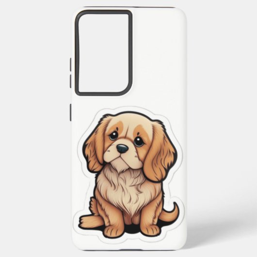 Calmins hond op mijn telefoonhoesje samsung galaxy hoesje (Achterkant)