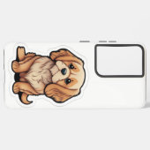 Calmins hond op mijn telefoonhoesje samsung galaxy hoesje (Linkerkant)