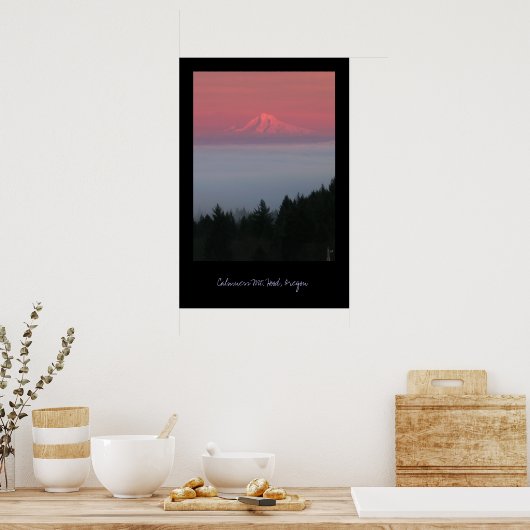 Calmness, Mt. Hood, Oregon Poster (Keuken)