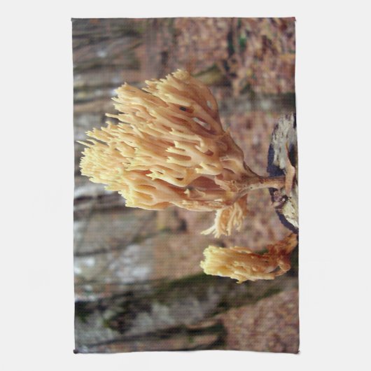 Calocera viscosa Tea Towel Theedoek (Verticaal)