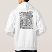 Caloocan Philippines City Map Hoodie (Achterkant)