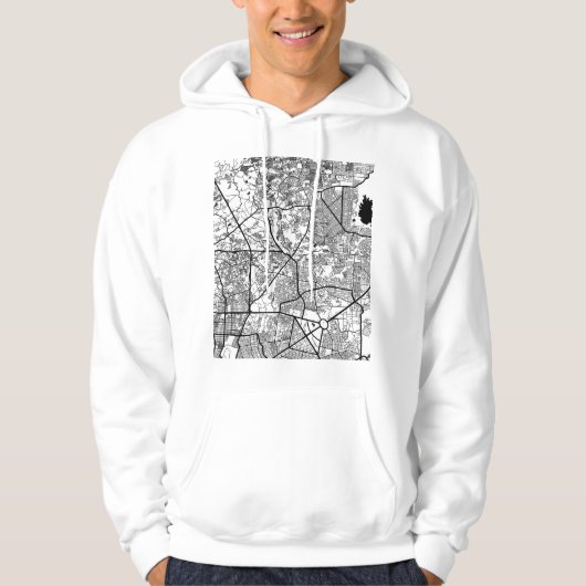 Caloocan Philippines City Map Hoodie (Voorkant)