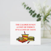 calorie dieet briefkaart (Staand voorkant)