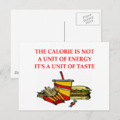 calorie dieet briefkaart (Voorkant / Achterkant)