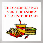 calorie dieet poster (Voorkant)