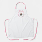 Calorieën tellen hier niet Roze taart bakker grapp Schort (Voorkant)