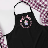 Calorieën tellen hier niet Roze taart bakker grapp Schort