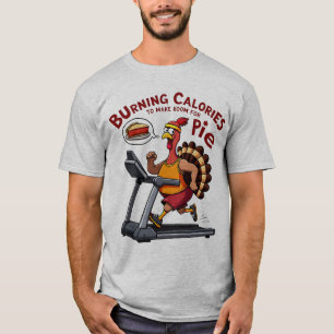 Calorieën verbranden om ruimte te maken voor taart t-shirt
