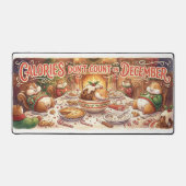 “Calories Don’t Count in December” Office Desk Mat (Voorkant)
