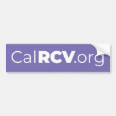 CalRCV.org Bumpersticker (Voorkant)