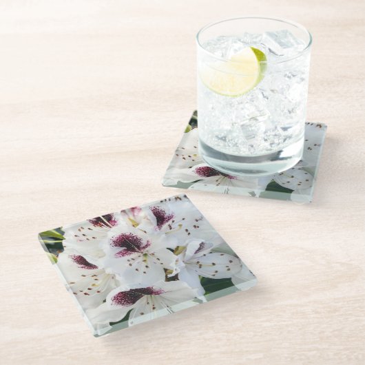 Calsap Rhododendrons Glazen Onderzetter (Schuin)