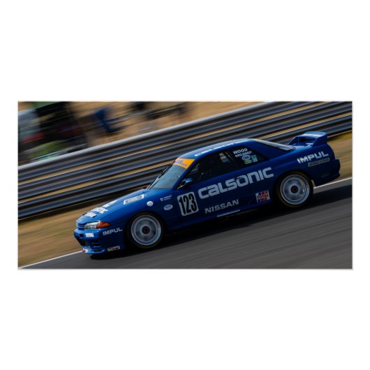 Calsonic Nissan Skyline GT-R32 Race car Perfect Poster (Voorkant)