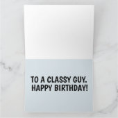 CALSSIC CAR BLUE FOR HIM BIRTHDAY CARDS KAART (Binnen)