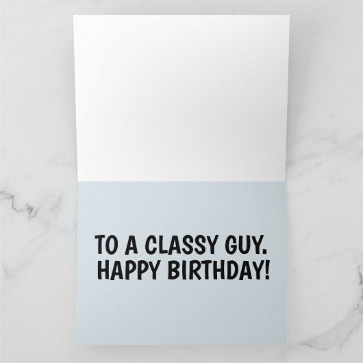 CALSSIC CAR BLUE FOR HIM BIRTHDAY CARDS KAART (Binnen)