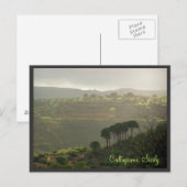 Caltagirone. Sicilië Briefkaart (Voorkant / Achterkant)