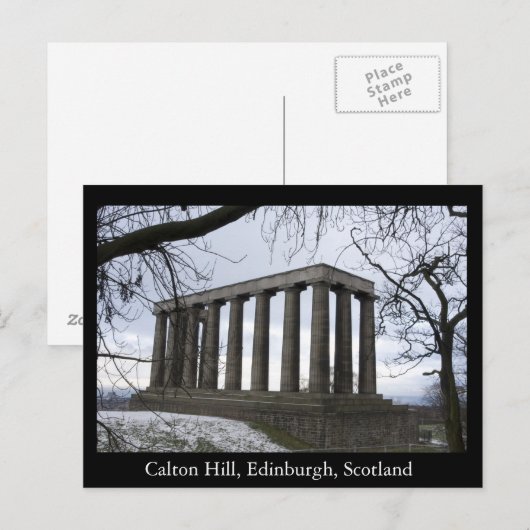 Calton Hill, Edinburgh, Schotland Briefkaart (Voorkant / Achterkant)