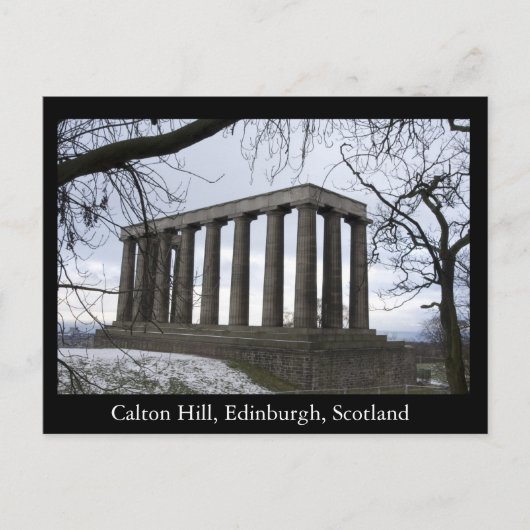 Calton Hill, Edinburgh, Schotland Briefkaart (Voorkant)