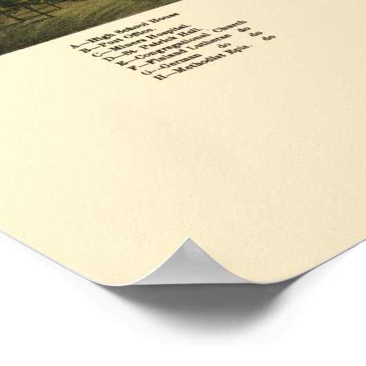 Calumet and Red Jacket, MI Panoramic Map - 1881 Poster (Hoek)